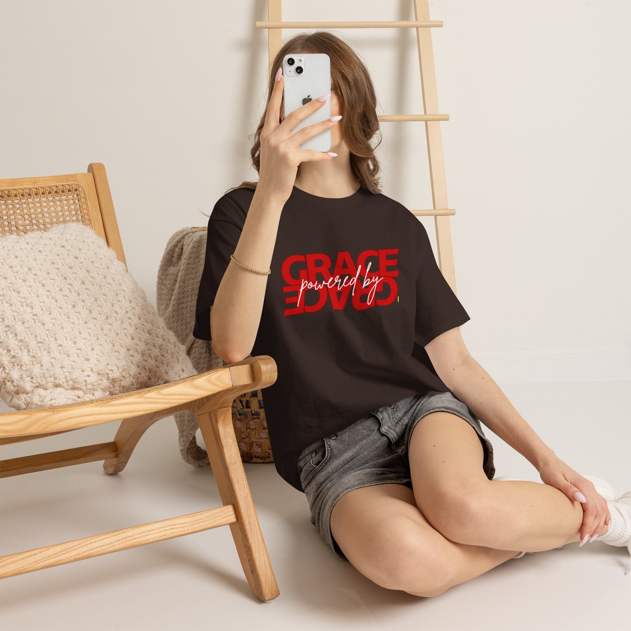 Grace Reversed Tee — Christian Faith Message Shirt