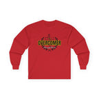Overcomer Cross Long Sleeve Tee — Christian Faith Inspirational Shirt