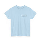 Pray More Tee — "Pray More, Panic Less" Christian Graphic T-Shirt