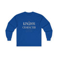 Kingdom Character Long Sleeve Tee — Inspirational Faith Graphic Shirt