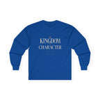 Kingdom Character Long Sleeve Tee — Inspirational Faith Graphic Shirt