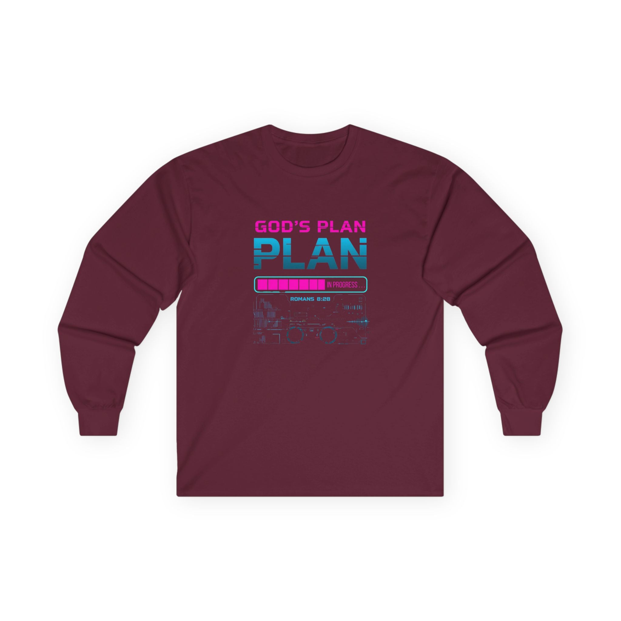 God's Plan Retro Graphic Long Sleeve Tee