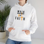 Walk By Faith Hoodie — Christian Inspirational Cross Sweatshirt