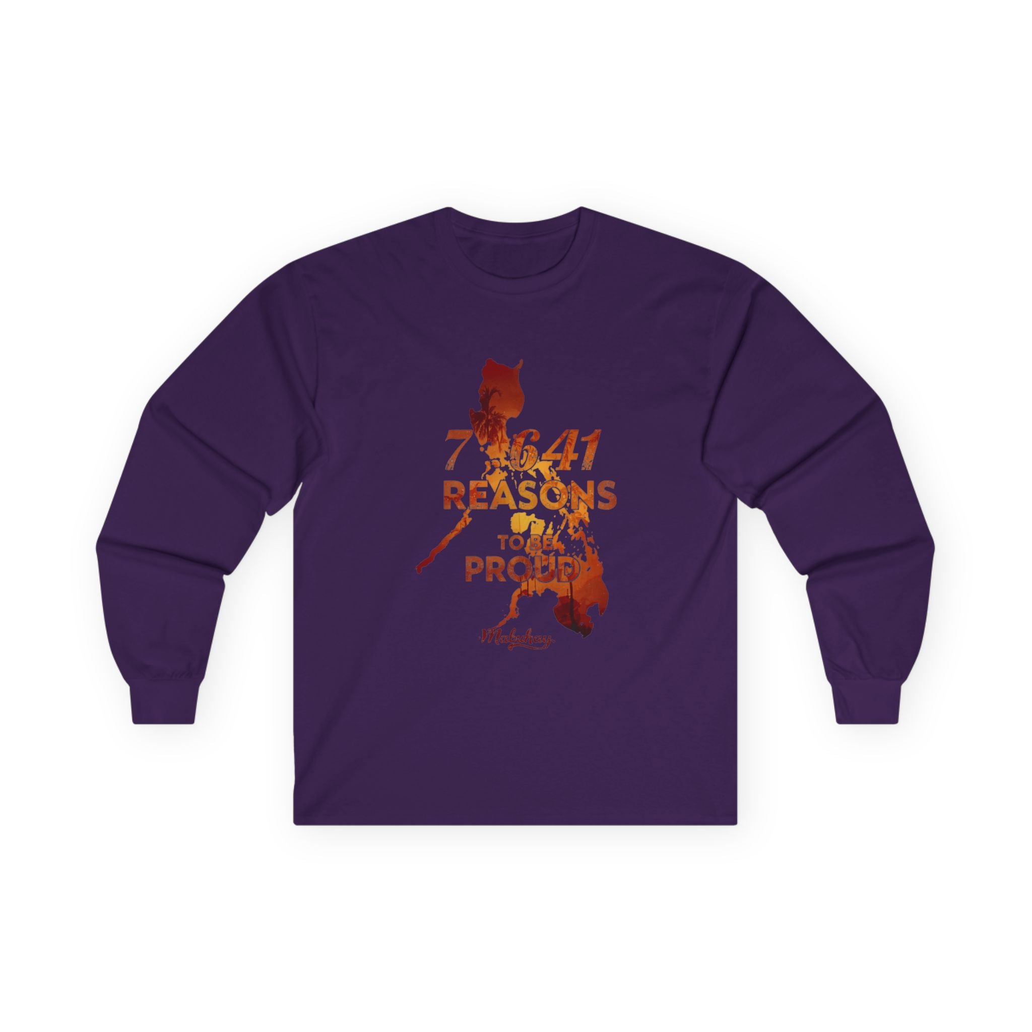 Philippines Pride Long Sleeve Tee — "7,641 Reasons to Be Proud"