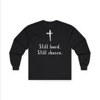 Not Perfect But Forgiven Long Sleeve Tee — Christian Faith Graphic Shirt