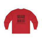 Made in the Philippines Long Sleeve Tee — Barcode Pride Shirt