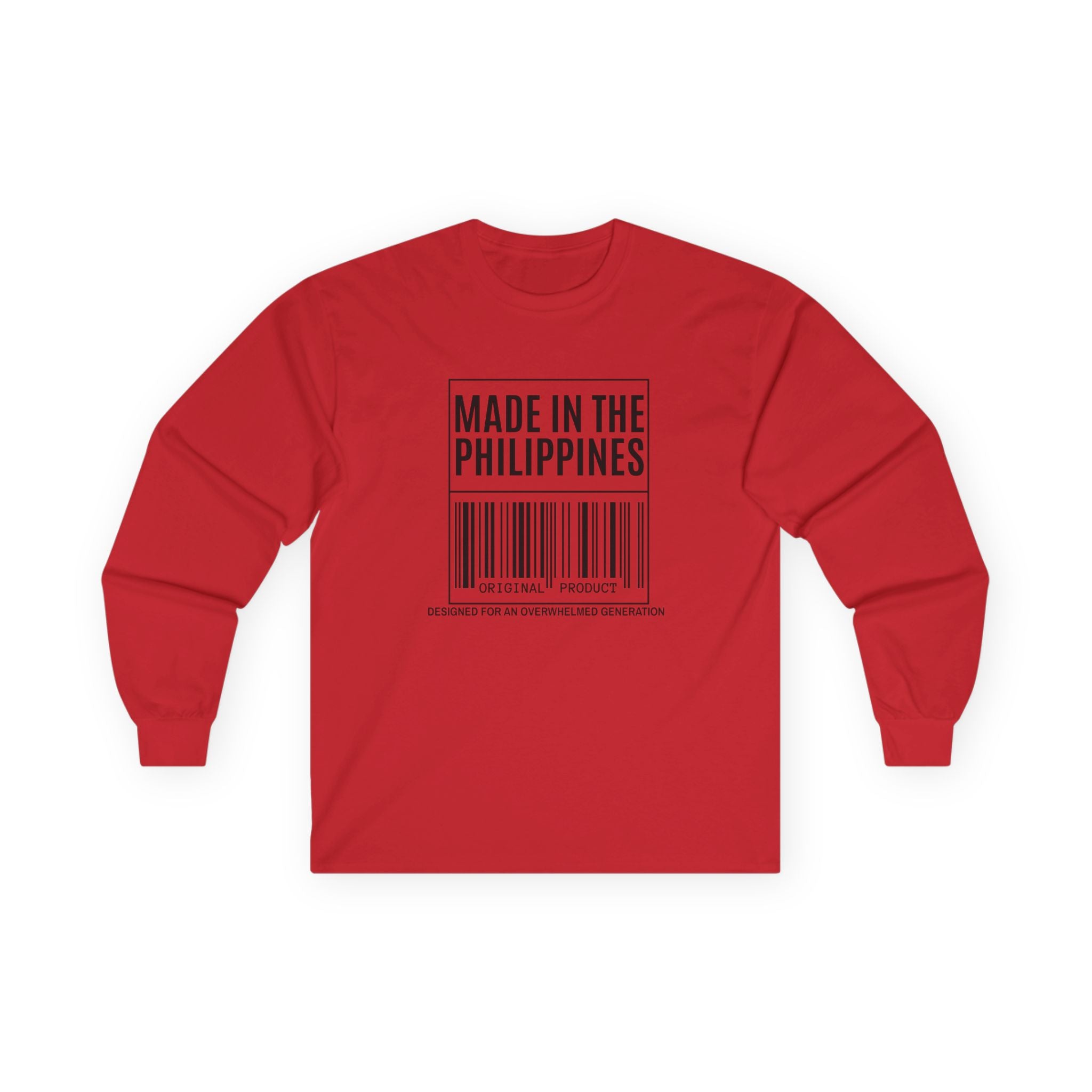 Made in the Philippines Long Sleeve Tee — Barcode Pride Shirt
