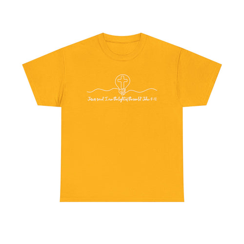 Christian Cross Graphic Tee — "Jesus and I Live By Faith" Inspirational Bible Verse Shirt