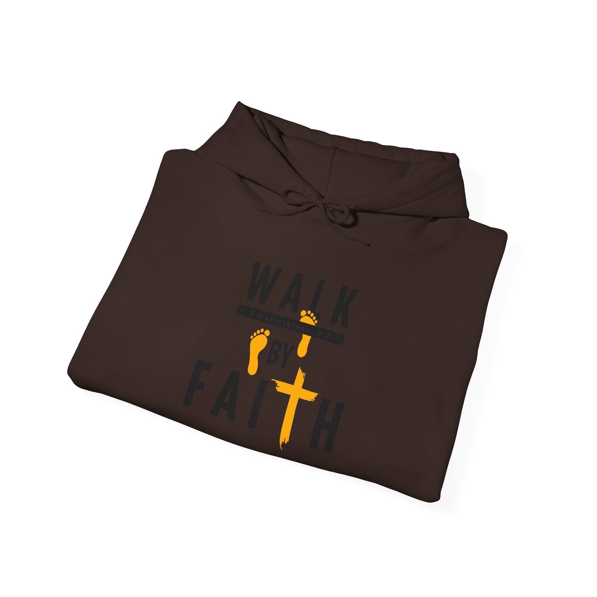 Walk By Faith Hoodie — Christian Inspirational Cross Sweatshirt