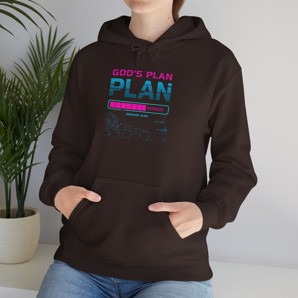 God's Plan Hoodie — Faith-Inspired Retro Graphic Sweatshirt