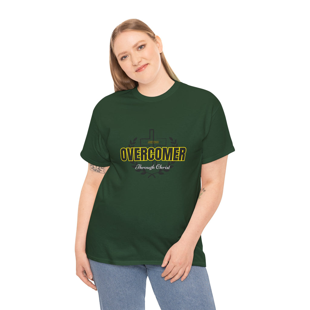 Overcomer Cross T-Shirt — Inspirational Christian Faith Tee