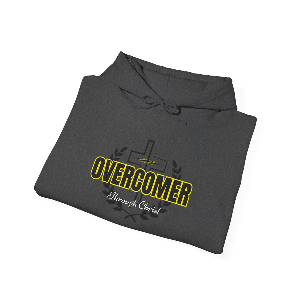 Overcomer Cross Hoodie – Faith-Based Christian Pullover