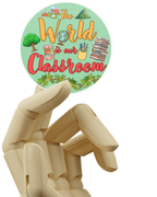 The World Is Our Classroom Homeschool Sticker – Charlotte Mason Inspired Education Decal - Our Earth