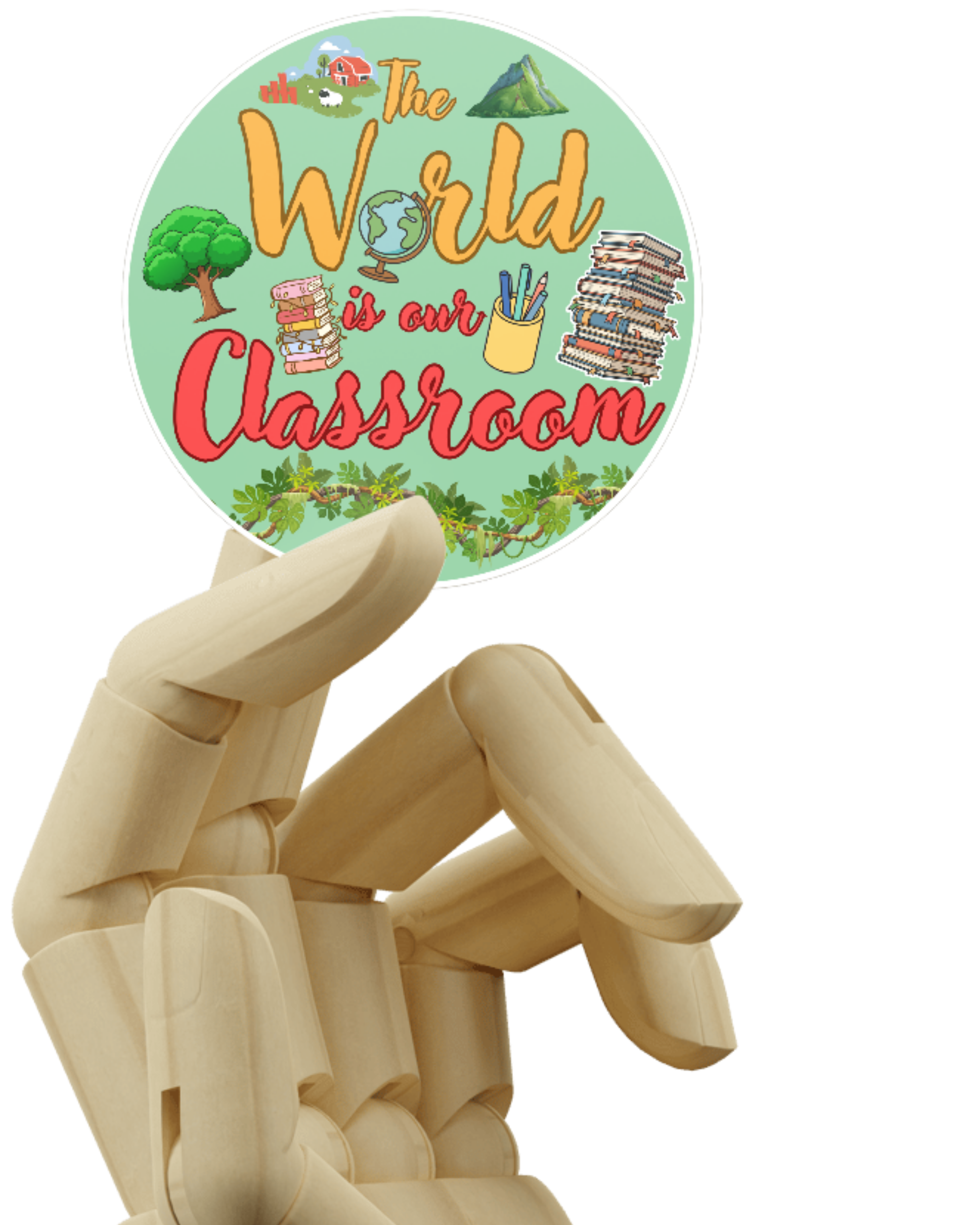The World Is Our Classroom Homeschool Sticker – Charlotte Mason Inspired Education Decal - Our Earth