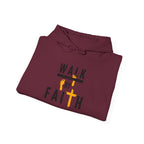 Walk By Faith Hoodie — Christian Inspirational Cross Sweatshirt