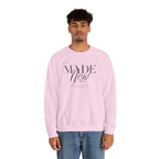 Minimalist Crewneck Sweatshirt "Made New" Pullover, Inspirational Christian Clothing, Aesthetic Daily Reminder Sweatshirt