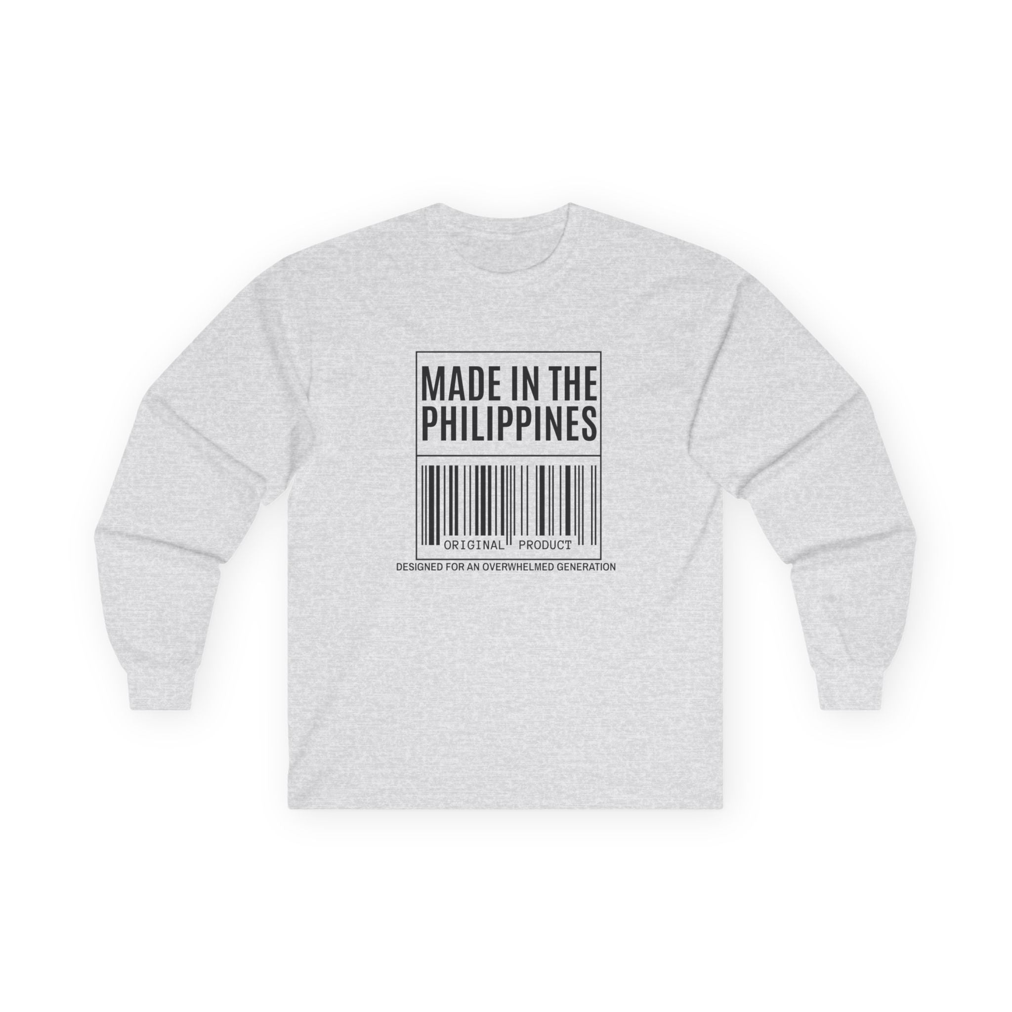 Made in the Philippines Long Sleeve Tee — Barcode Pride Shirt
