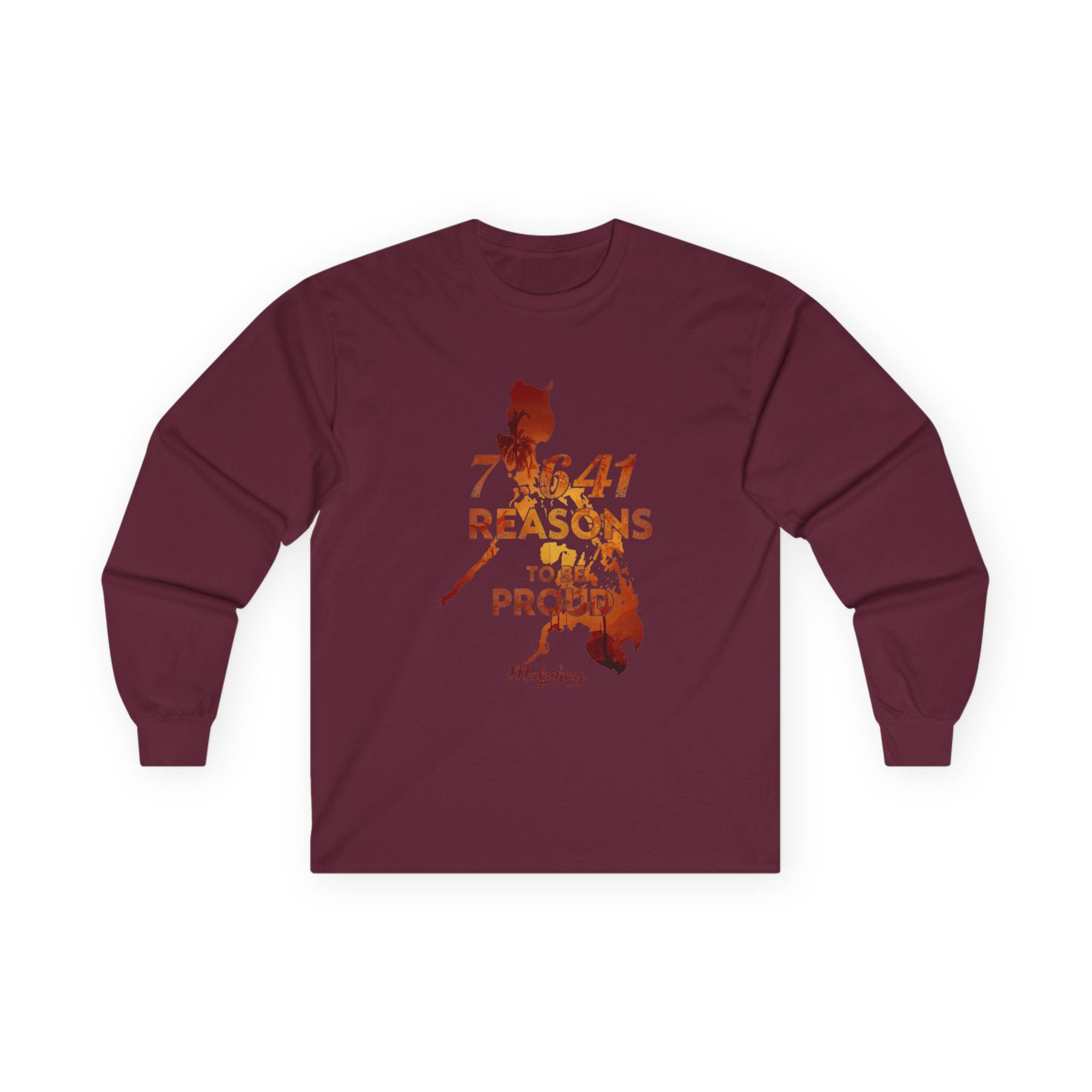 Philippines Pride Long Sleeve Tee — "7,641 Reasons to Be Proud"