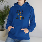 Walk By Faith Hoodie — Christian Inspirational Cross Sweatshirt