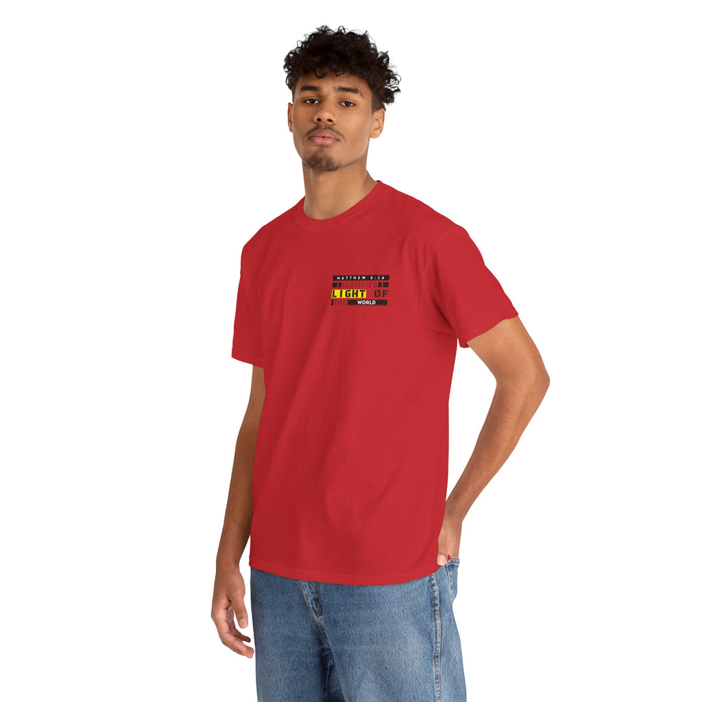 Minimalist "Light of My Life" Tee — Small Chest Script Graphic
