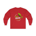 New Creation Long Sleeve Christian Tee — Green Leaf Faith Graphic