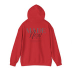 Inspirational Hoodie "Made New" Back Print Pullover, Christian Faith Sweatshirt, Minimalist Graphic Streetwear