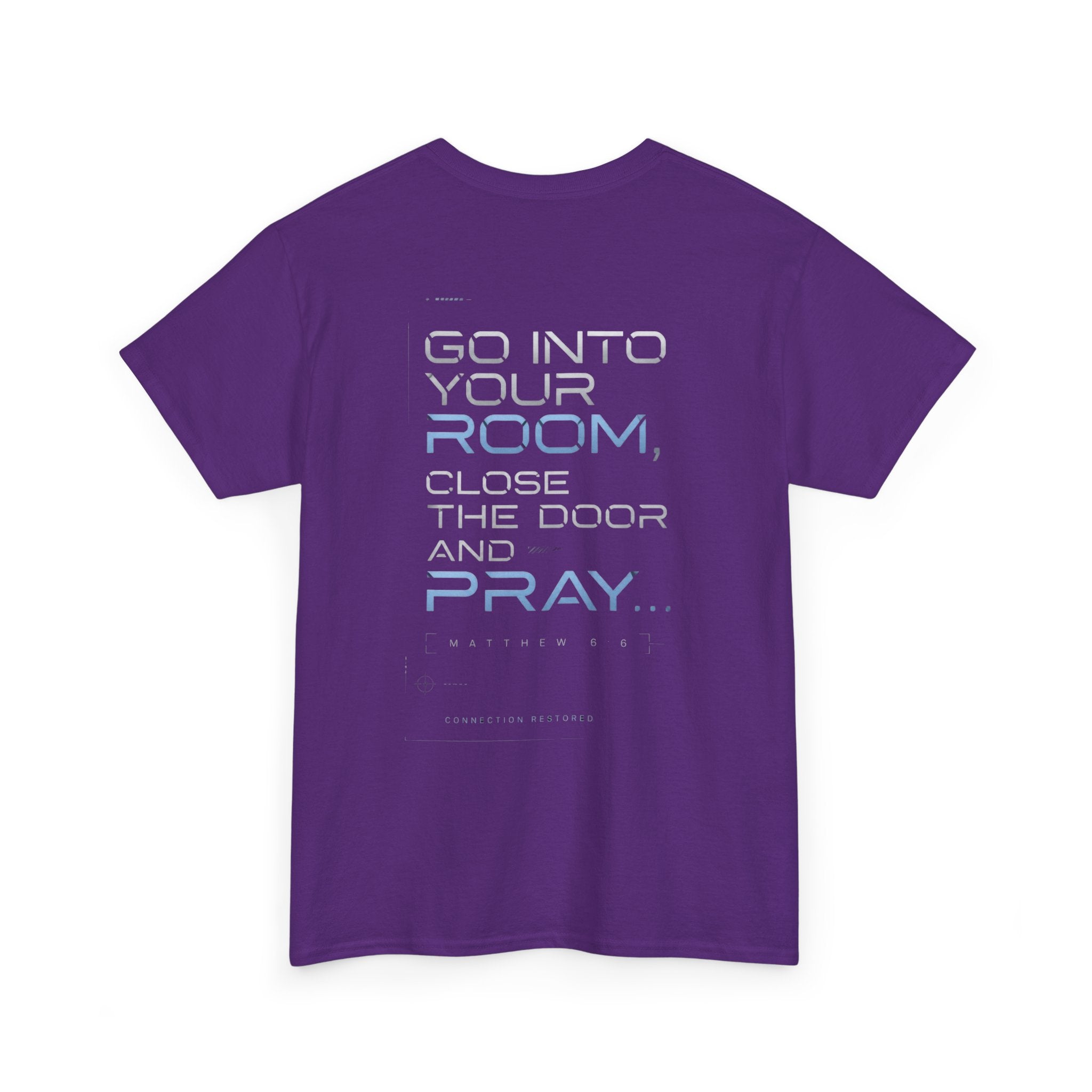 Christian 'Offline' Tee — Back Print: "Go Into Your Room, Close the Door and Pray"