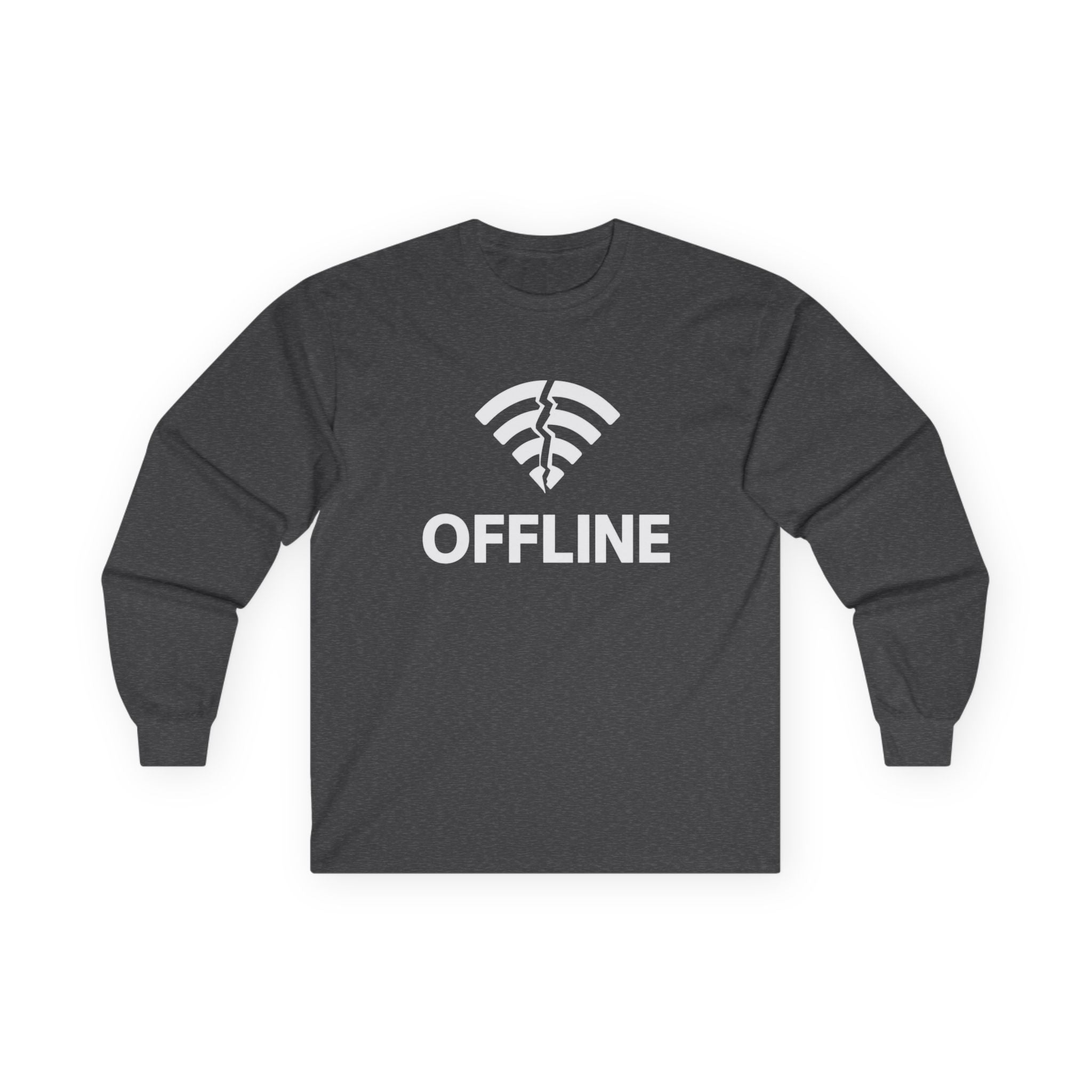 Offline Long Sleeve Christian Tee — ‘Go Into Your Room, Close the Door and Pray’ Graphic