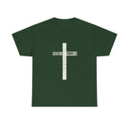 Christian Cross T-Shirt — "Salvation Romans 5:8" Faith Tee