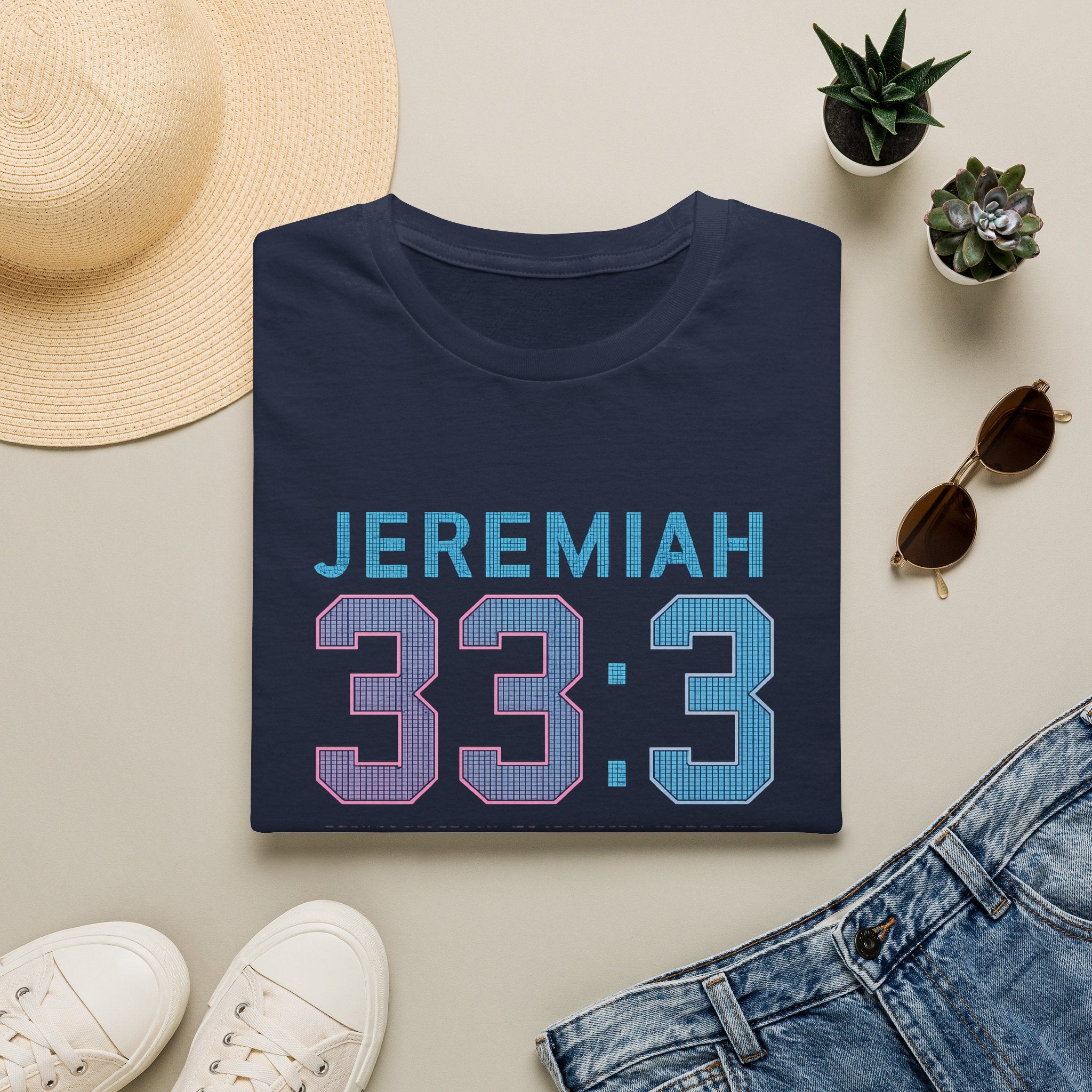 T‑Shirt — Jeremiah 33:3 'Heaven Has WiFi' Inspirational Christian Tee