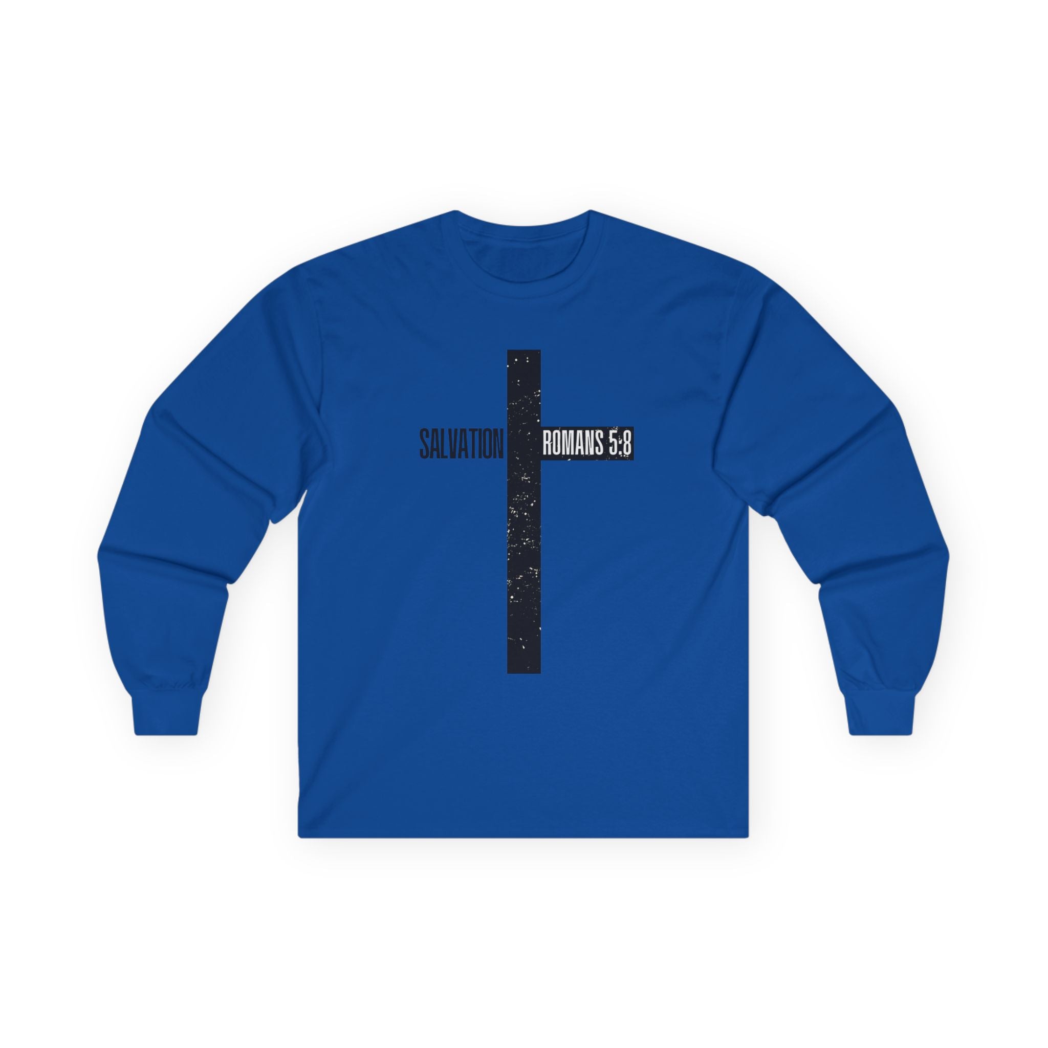 Salvation Romans 5:8 Cross Long Sleeve Tee