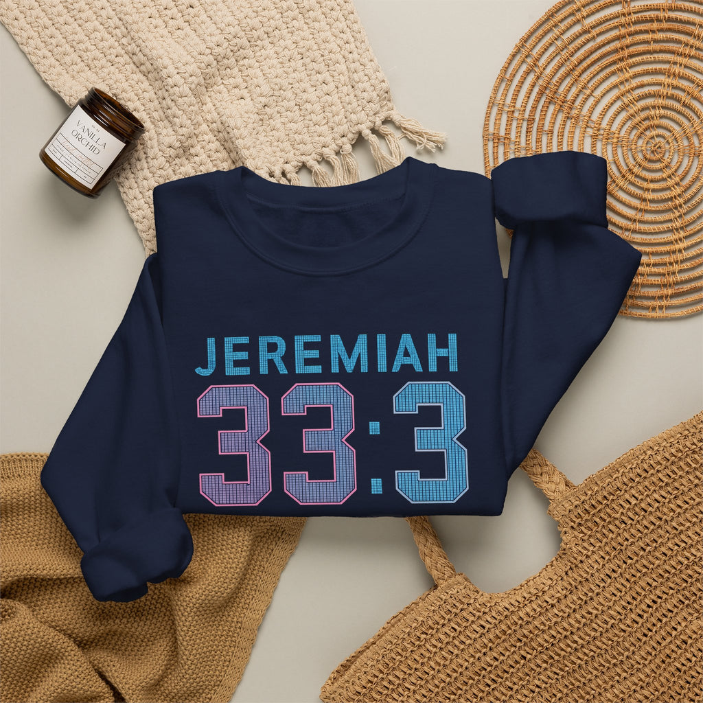 Christian Crewneck Sweatshirt "Heaven Has WiFi" Jeremiah 33:3 Pullover, Faith Graphic Sweatshirt, Religious Apparel