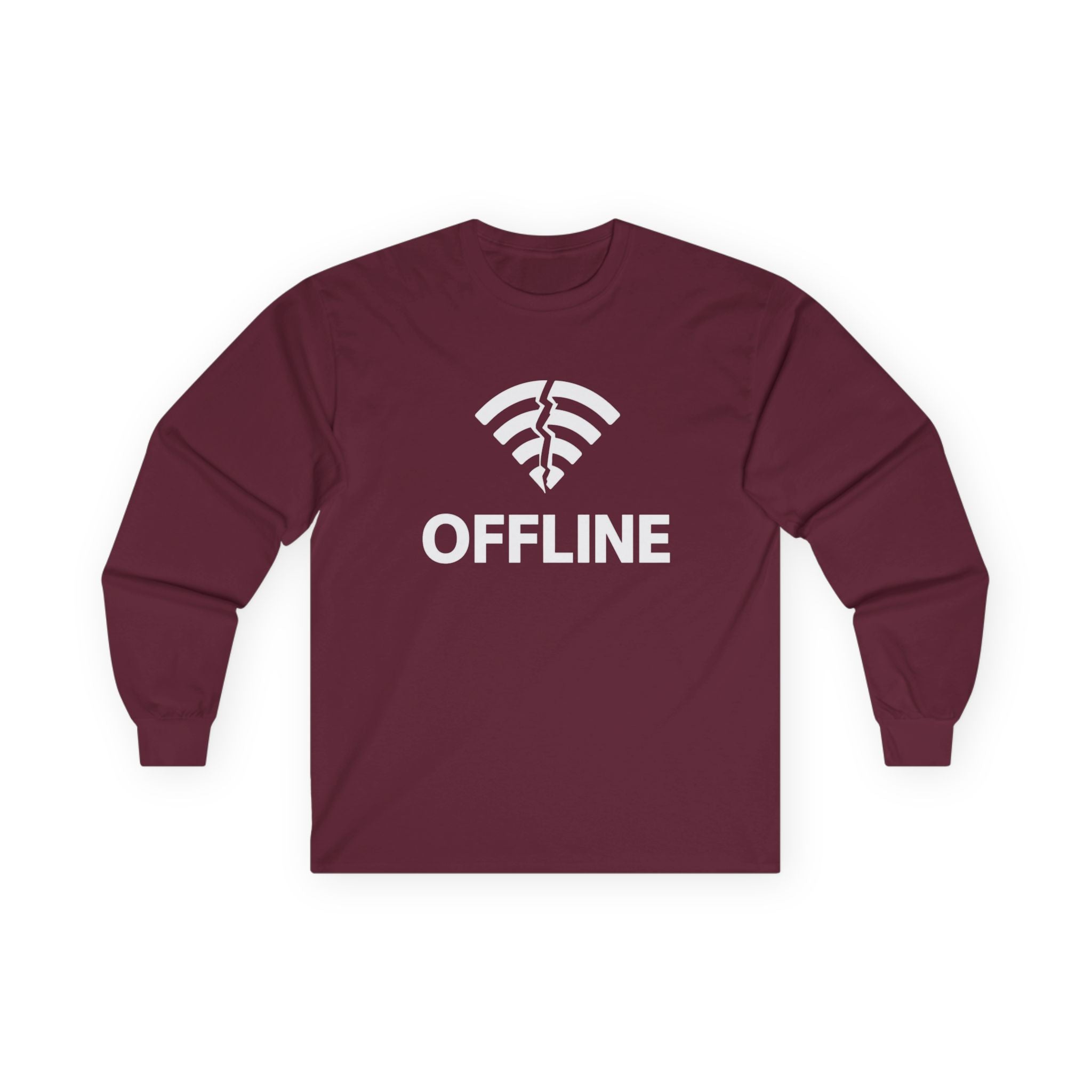 Offline Long Sleeve Christian Tee — ‘Go Into Your Room, Close the Door and Pray’ Graphic
