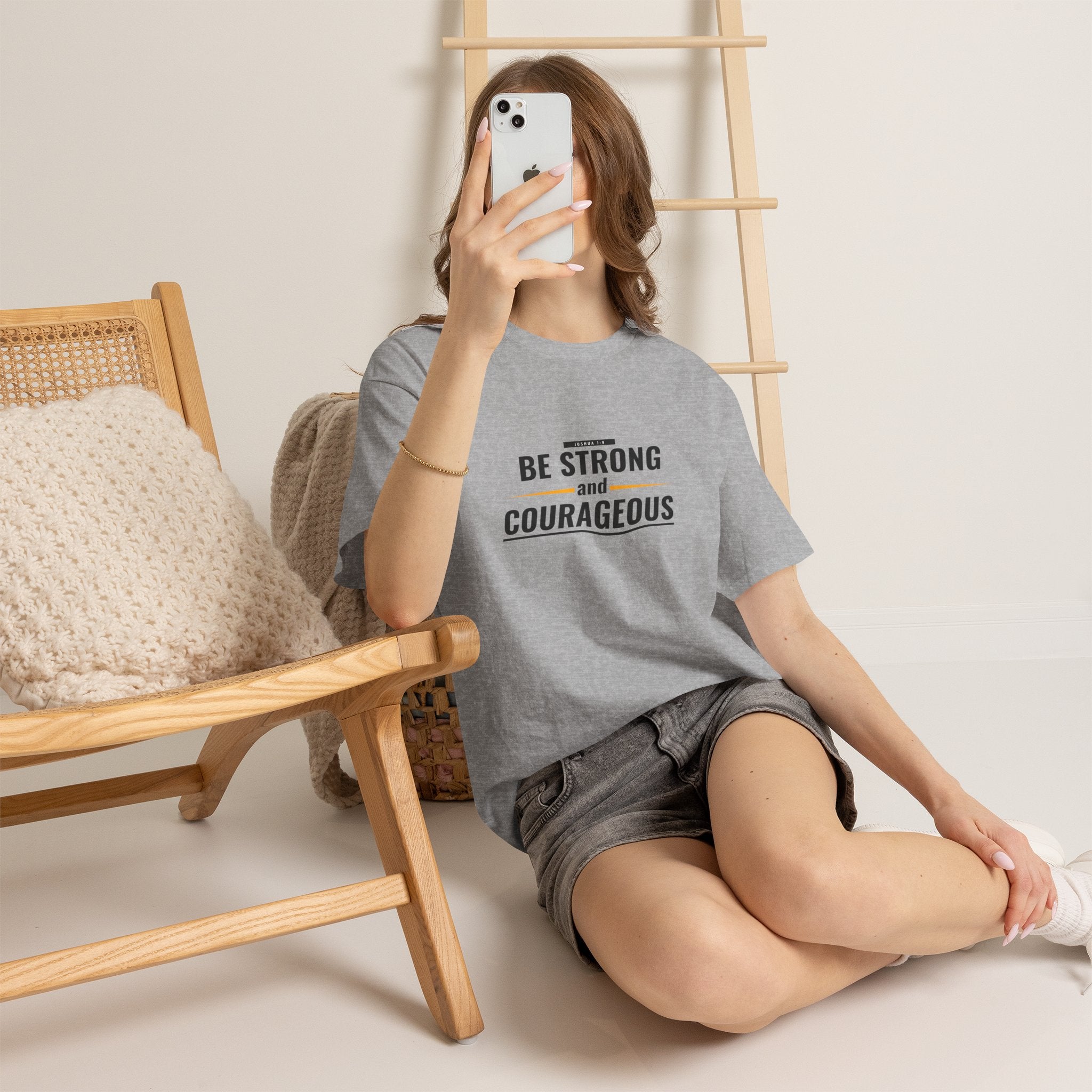 Be Strong and Courageous T-Shirt — Inspirational Faith Tee