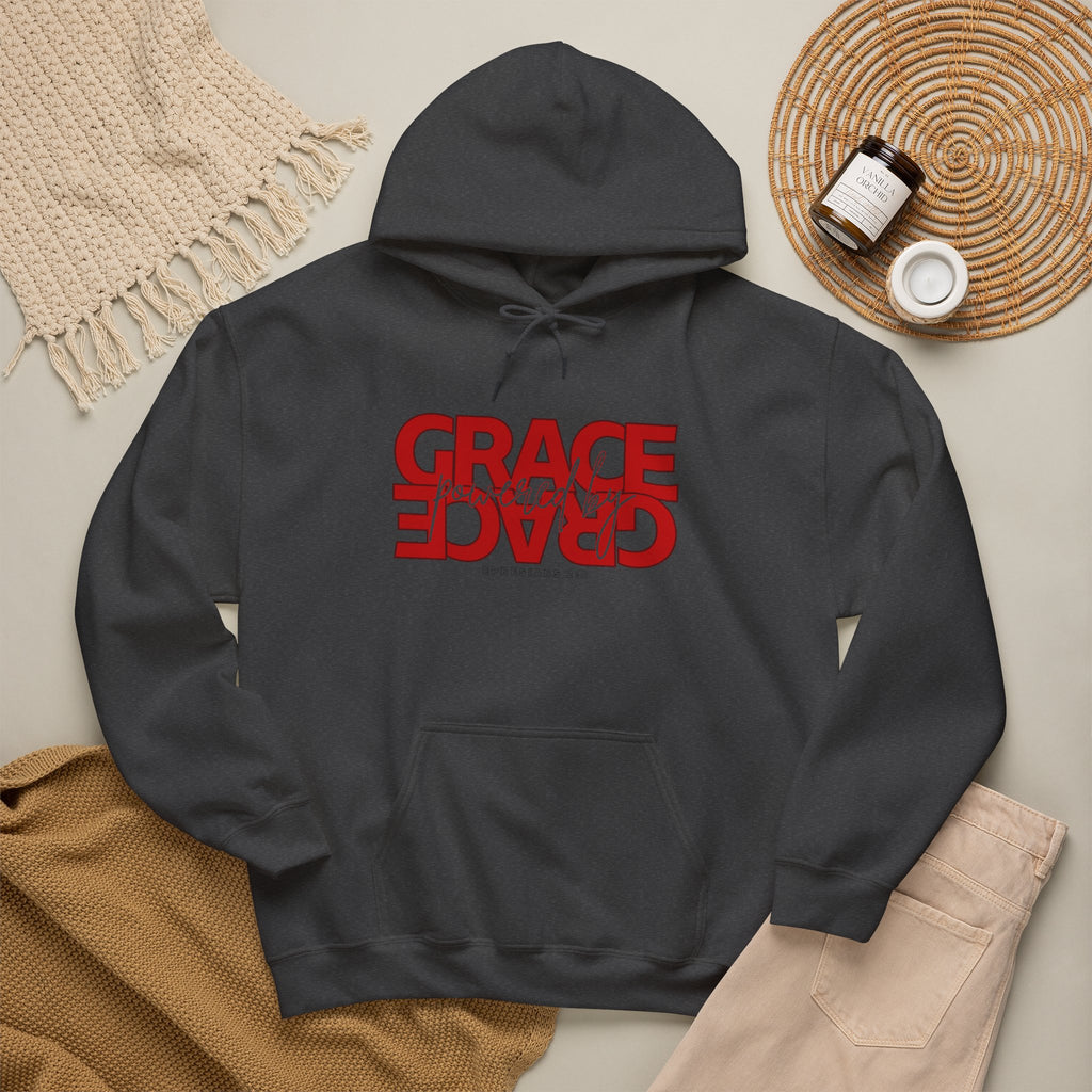 Grace Reversed Hoodie — Faith-Inspired Graphic Sweatshirt