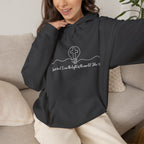 Christian Hoodie with Light of the World and Cross Design – Faith Comfort Sweatshirt