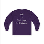 Not Perfect But Forgiven Long Sleeve Tee — Christian Faith Graphic Shirt