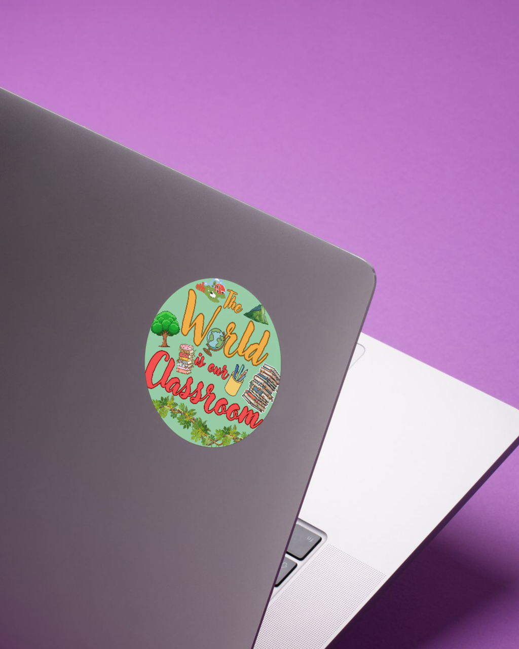 The World Is Our Classroom Homeschool Sticker – Charlotte Mason Inspired Education Decal - Our Earth