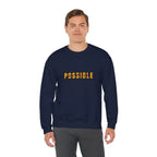 Christian Crewneck Sweatshirt "All Things Possible" Pullover, Inspirational Scripture Apparel, Faith Typography Graphic Sweatshirt