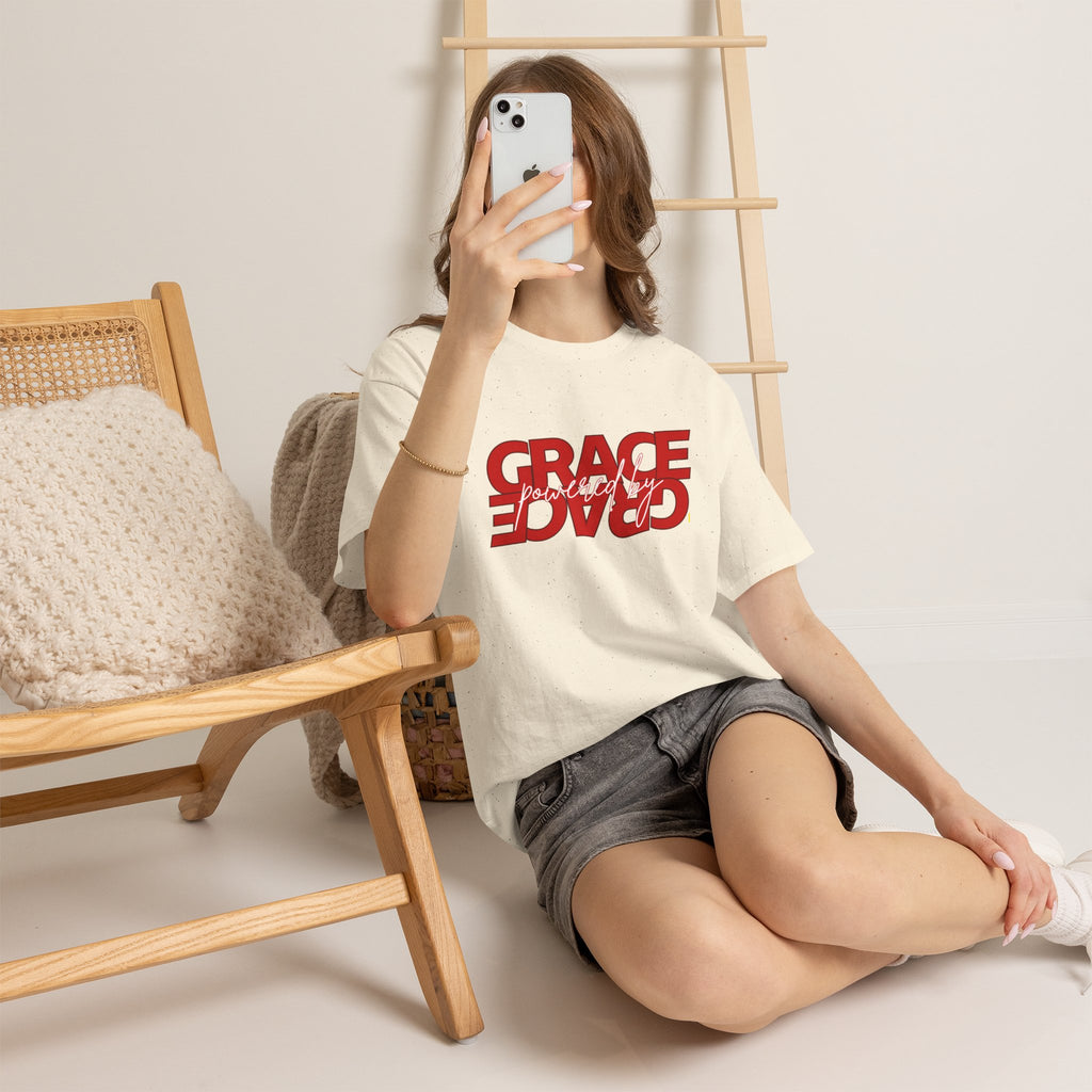 Grace Reversed Tee — Christian Faith Message Shirt