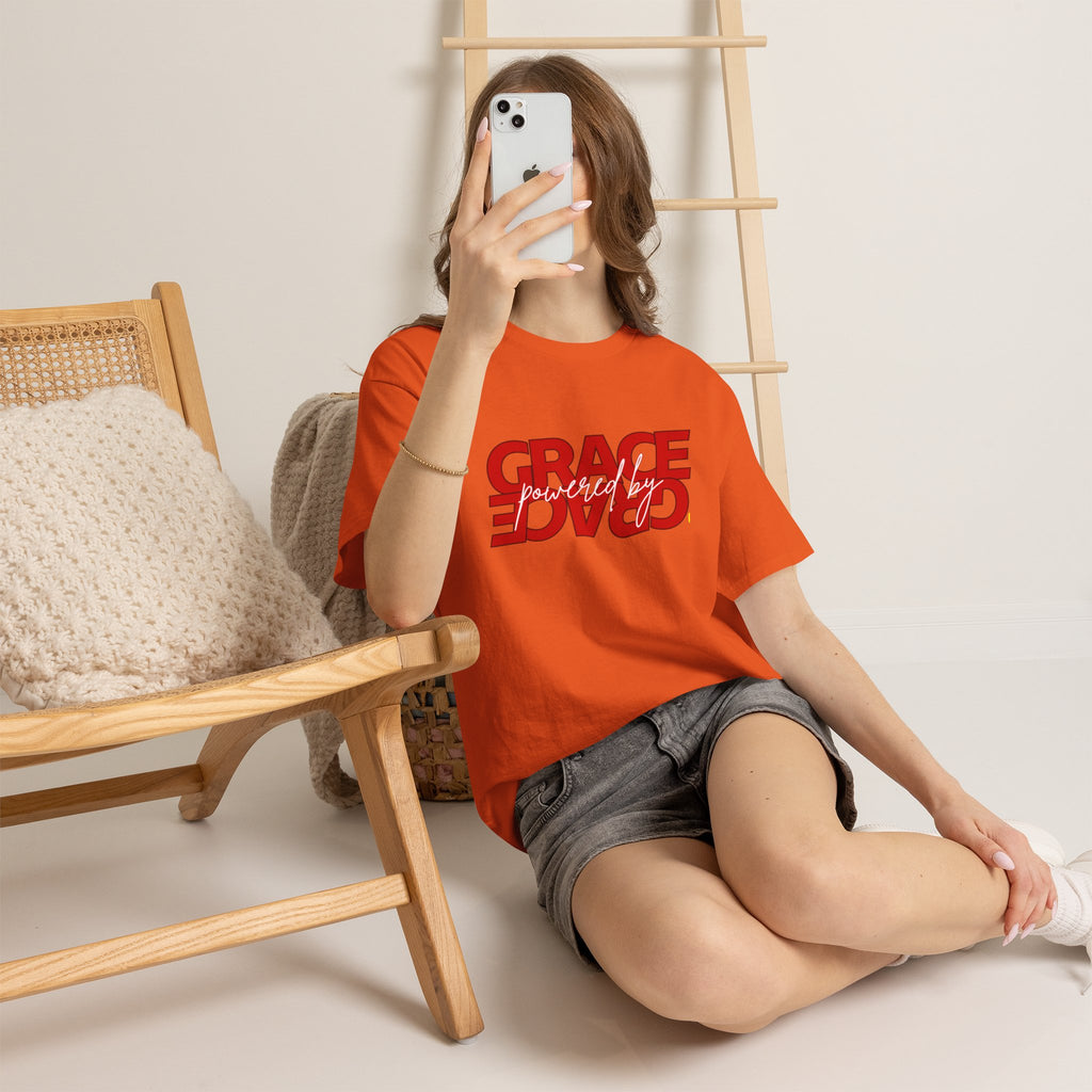 Grace Reversed Tee — Christian Faith Message Shirt