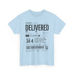 Delivered Graphic Tee — Inspirational Psalm 34:4 Christian T-Shirt