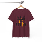 By Faith T-Shirt — Christian Walk By Faith Cross Tee