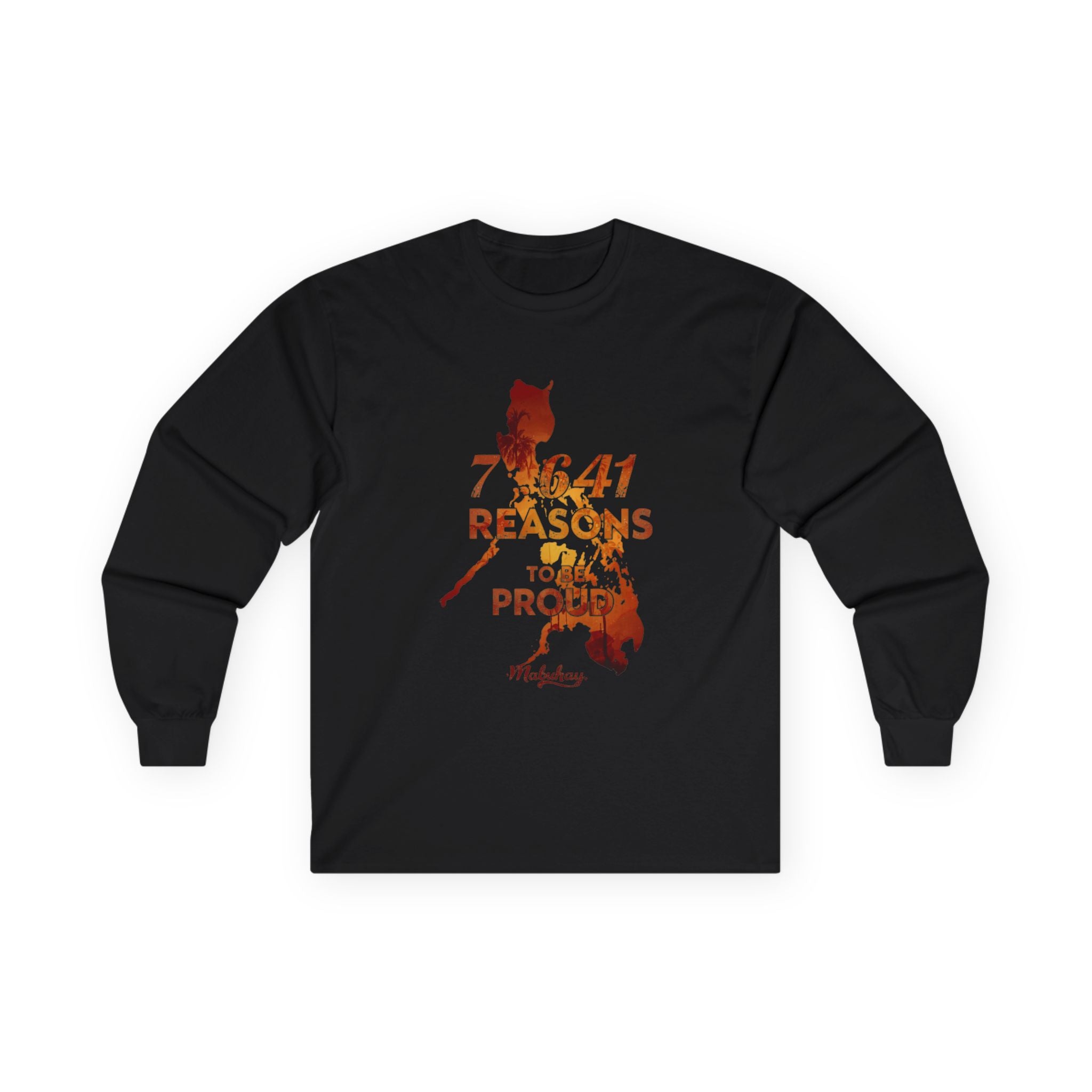 Philippines Pride Long Sleeve Tee — "7,641 Reasons to Be Proud"