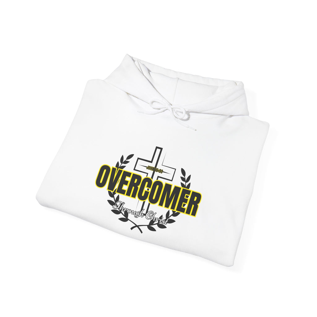 Overcomer Cross Hoodie – Faith-Based Christian Pullover