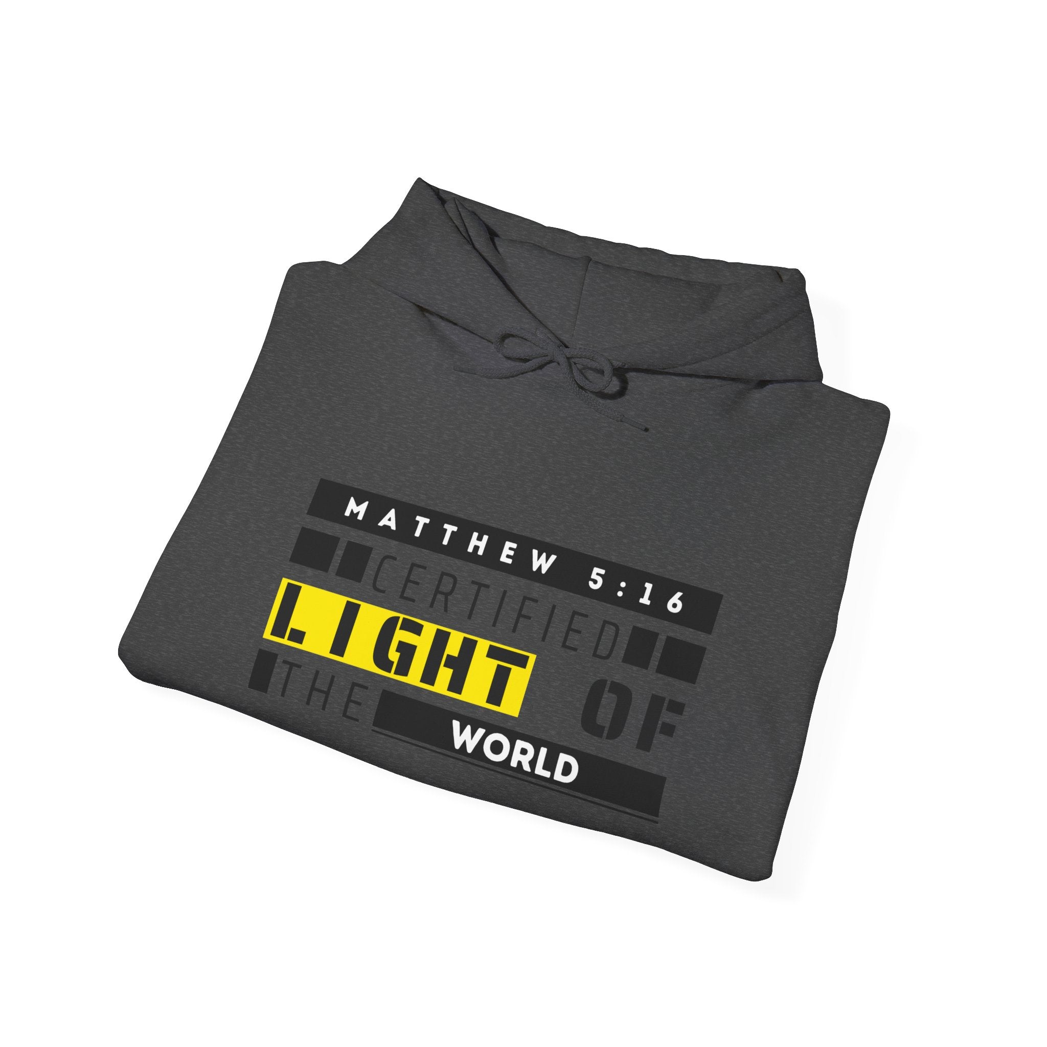 Hoodie - "Certified Light of the World" Christian Hoodie