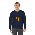 Christian Crewneck Sweatshirt "Walk By Faith" Pullover, 2 Corinthians 5:7 Apparel, Inspirational Faith Graphic Sweatshirt