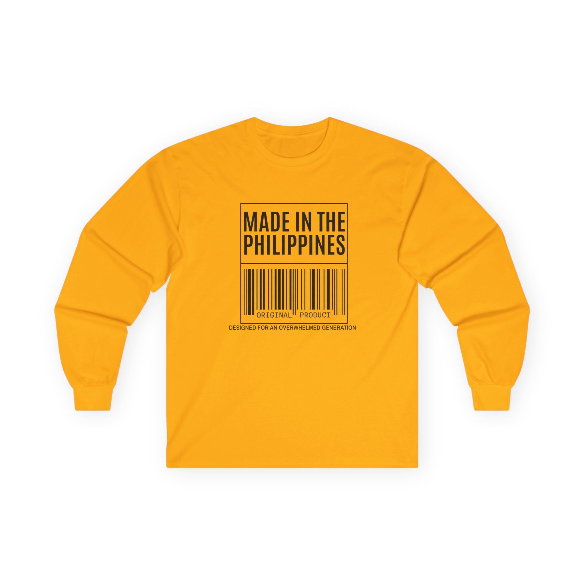 Made in the Philippines Long Sleeve Tee — Barcode Pride Shirt