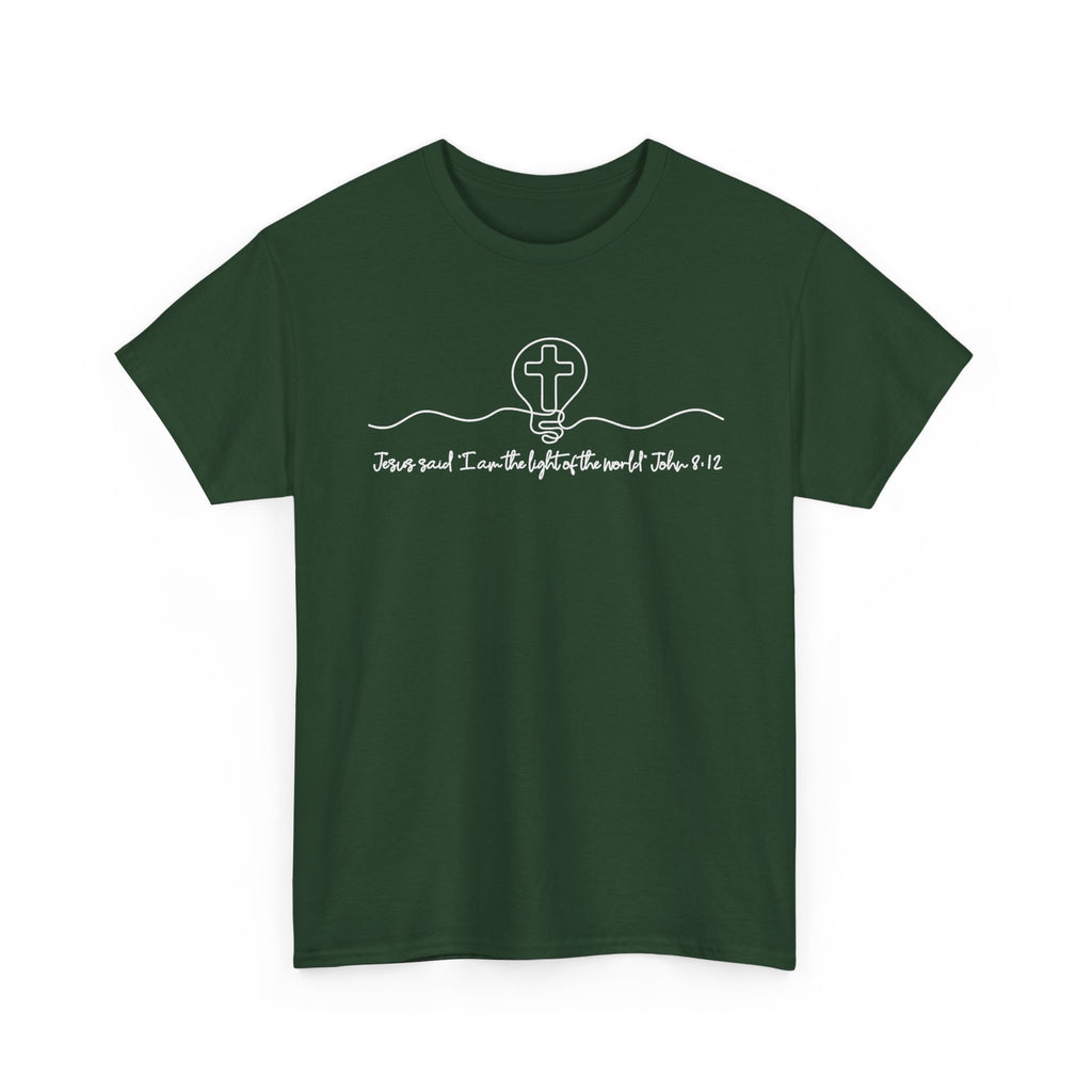 Christian Cross Graphic Tee — "Jesus and I Live By Faith" Inspirational Bible Verse Shirt