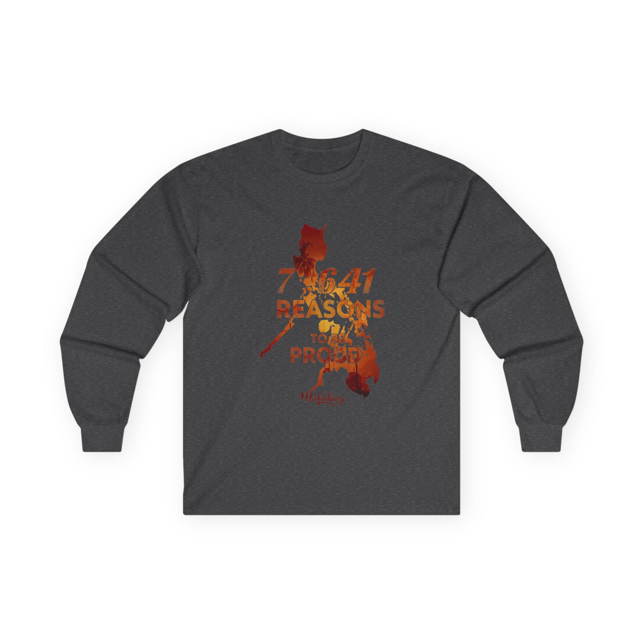 Philippines Pride Long Sleeve Tee — "7,641 Reasons to Be Proud"